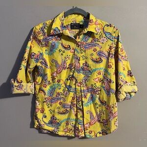 $6💛Bundled American Living Yellow Paisley Shirt